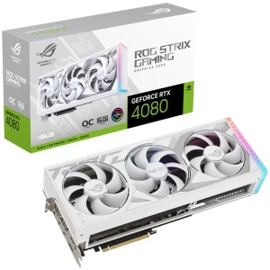 ASUS GeForce RTX 4080 ROG Strix OC 16GB Video Card - White