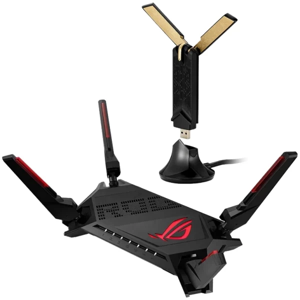 ASUS ROG Rapture GT-AX6000 Dual Band Wi-Fi 6 RGB Gaming Router Bones ASUS USB-AX56 USB Wifi6 Dongle