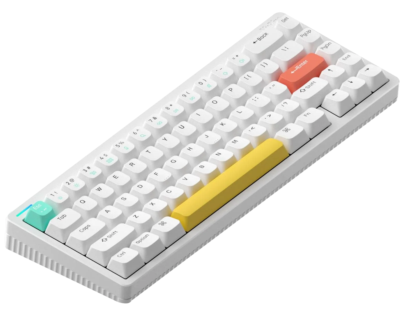 NuPhy Halo 65 RGB White Wireless Mechanical Keyboard (Gateron 