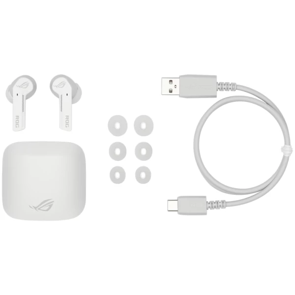 ASUS ROG Cetra True Wireless Gaming Earphone, White - Image 4