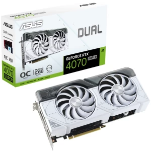 ASUS Dual GeForce RTX 4070 SUPER 12GB GDDR6X White OC Edition